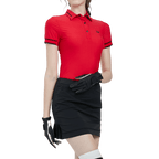 GoPlayer Women's Golf Ultra-Stretch Short-Sleeve Top (Red)