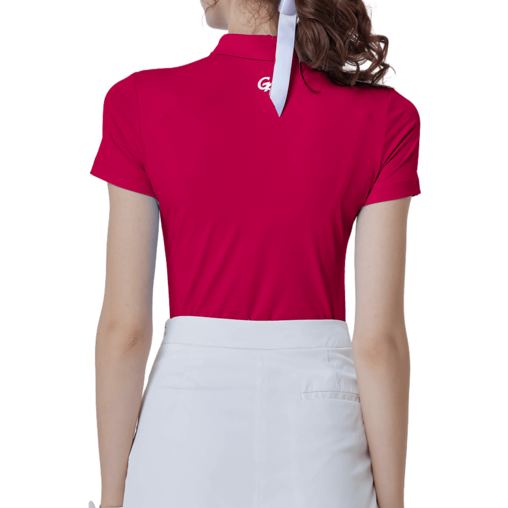 GoPlayer Women's Elastic Breathable Short Sleeve Top (Red)