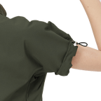 GoPlayer レディース ルーズフィット 半袖トップス (ミリタリーグリーン)