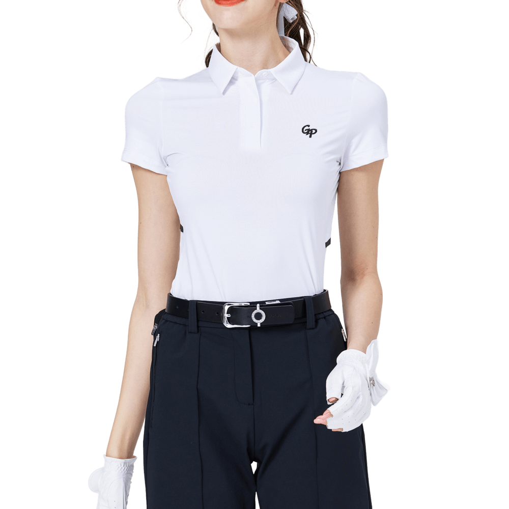 GoPlayer女涼感透氣短袖(白)