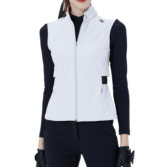 GoPlayer レディース ゴルフ 防水 スポーツベスト (ホワイト)