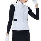 GoPlayer女高爾夫防潑水運動背心(白)