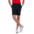 GoPlayer Men's Perforated Breathable Golf Shorts (Black)
