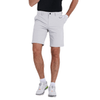 GoPlayer Men's Elastic Waist Golf Shorts (White)