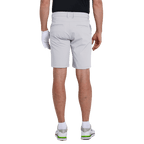 GoPlayer Men's Elastic Waist Golf Shorts (White)
