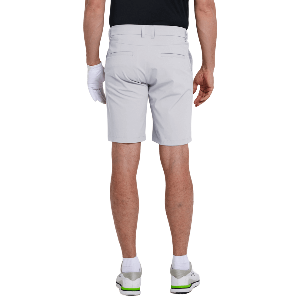 GoPlayer Men's Elastic Waist Golf Shorts (White)