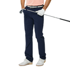 GoPlayer男彈性腰高爾夫長褲(藏青)