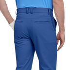 GoPlayer メンズ ゴムウエスト ゴルフ パンツ (グレー ブルー)