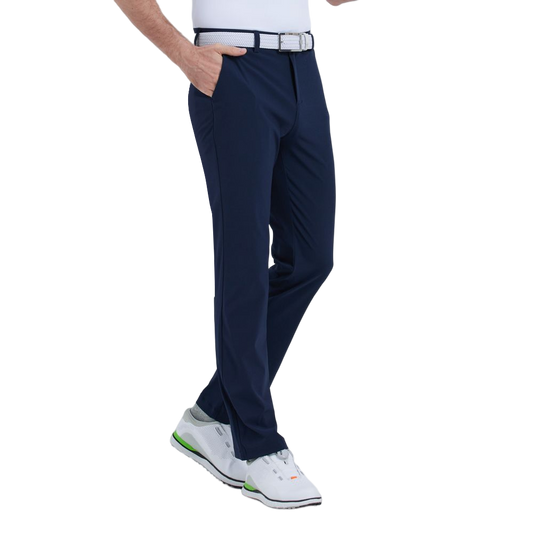 GoPlayer Men's Perforated Breathable Golf Pants (Navy Blue)