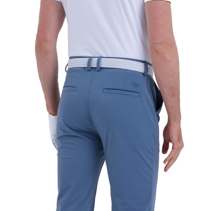 GoPlayer Men's Golf Perforated Breathable Golf Pants (Navy Blue)