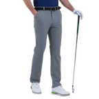 GoPlayer Men's Golf Perforated Breathable Golf Pants (Dark Gray)