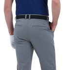 GoPlayer Men's Golf Perforated Breathable Golf Pants (Dark Gray)