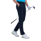 GoPlayer Men's Golf Perforated Breathable Golf Pants (Dark Blue)