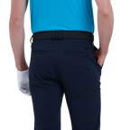 GoPlayer Men's Golf Perforated Breathable Golf Pants (Dark Blue)