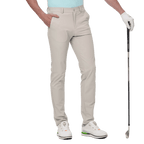 GoPlayer男冲孔防潑水高爾夫長褲(卡其) 2024