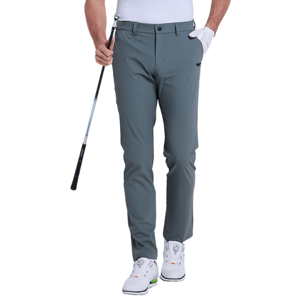 GoPlayer男吸濕排汗高爾夫長褲(深灰)2025