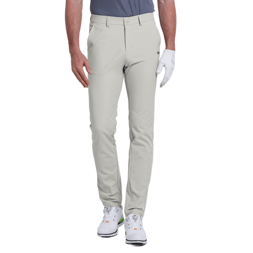 GoPlayer男吸濕排汗高爾夫長褲(淺灰)2025
