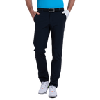 GoPlayer男彈性腰冲孔高爾夫長褲(黑)