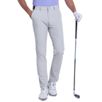 GoPlayer男彈性腰冲孔高爾夫長褲(冷灰)