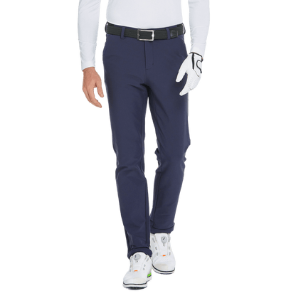 GoPlayer男秋冬彈力腰高爾夫長褲(藏青)