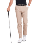 GoPlayer男彈性斜紋高爾夫長褲(卡其)