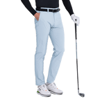 GoPlayer男彈性斜紋高爾夫長褲(淺藍)