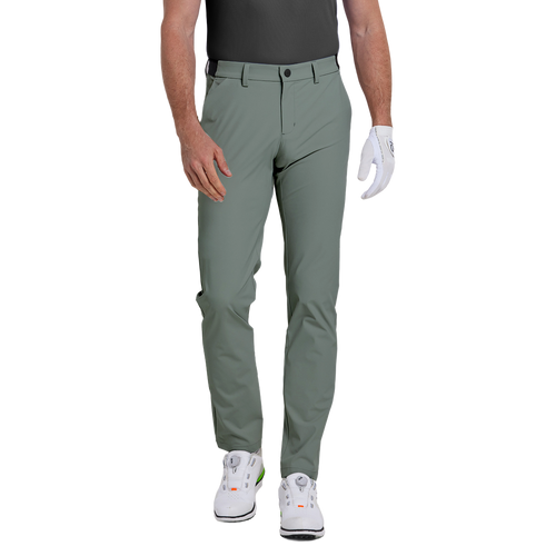 GoPlayer男四面彈高爾夫長褲(豆綠)