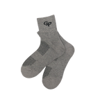 GoPlayer男竹炭氣墊中筒運動襪灰