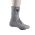GoPlayer男竹炭氣墊中筒運動襪灰