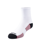 GoPlayer男細針竹炭踝上運動襪（白）