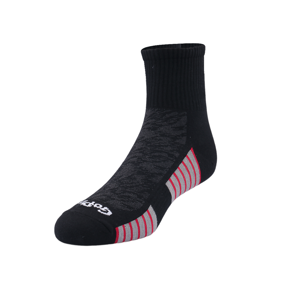 GoPlayer男細針竹炭踝上運動襪（黑）