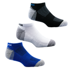 GoPlayer男竹炭氣墊運動短踝襪(藍)