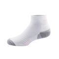 GoPlayer Women's Bamboo Charcoal Ankle Sports Socks (White Pink)