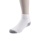 GoPlayer女竹炭踝上運動短襪(白粉)