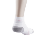 GoPlayer女竹炭踝上運動短襪(白粉)