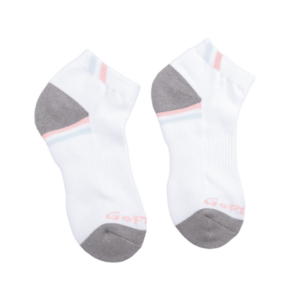 GoPlayer Women's Golf Bamboo Charcoal Socks (White)