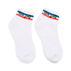 GoPlayer レディース ゴルフ 厚底竹炭ソックス (ホワイトとオレンジ)