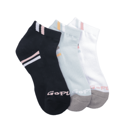 GoPlayer Women's Golf Bamboo Charcoal Socks (White)