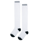 GoPlayer女膝上長筒襪(竹炭白黑)