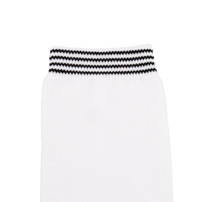 GoPlayer レディース ニーストッキング (竹炭ホワイト ブラック)