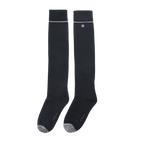 GoPlayer レディース ゴルフ ニーソックス (ブラックとシルバー)