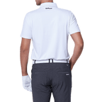 GoPlayer男彈性快乾短袖上衣(英旗紋白)