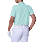 GoPlayer男彈性快乾短袖上衣(英旗紋綠)