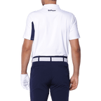 GoPlayer男彈性快乾短袖上衣(白體黑紅)