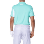 GoPlayer男彈性快乾短袖上衣(薄荷綠白)