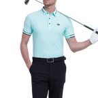 GoPlayer Men's Lightweight Super Elastic Short Sleeve Top (Light Green)