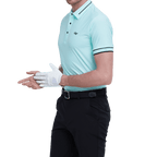 GoPlayer Men's Lightweight Super Elastic Short Sleeve Top (Light Green)