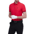 GoPlayer男輕薄超彈短袖上衣(紅)