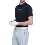 GoPlayer男輕薄超彈短袖上衣(黑)