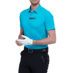 GoPlayer男輕薄超彈短袖上衣(青藍)